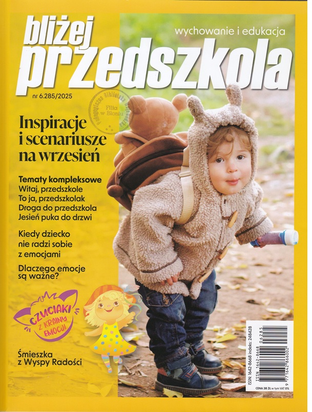 Okładka czasopisma ,,Bliżej Przedszkola" nr 6/2025