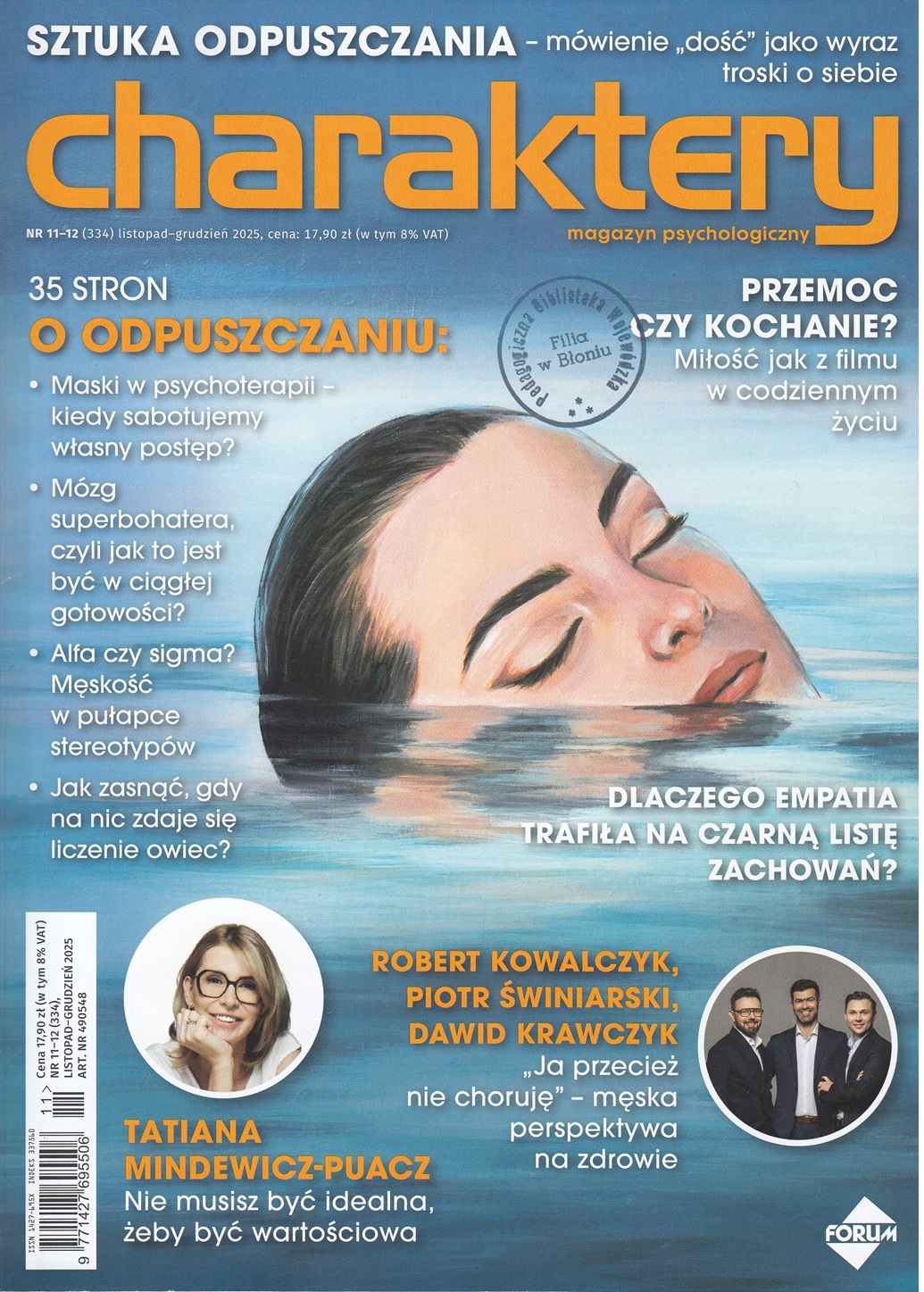 Okładka czasopisma ,,Charaktery" nr 11-12/2025