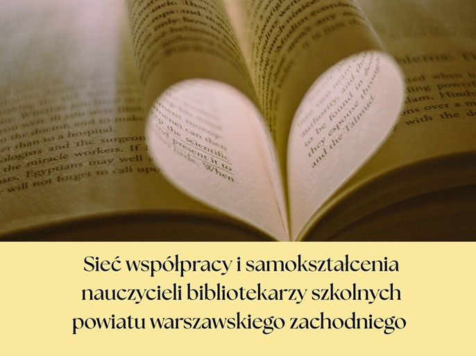 Plakat informujący o spotkaniu sieci nauczycieli bibliotekarzy