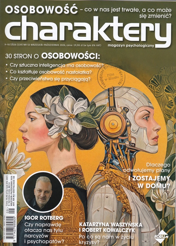 Okładka miesięcznika Charaktery